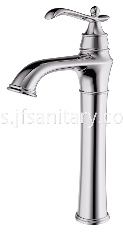 silver bathroom sink faucet